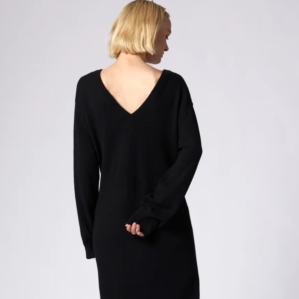 Equipment V Back/ V Neck Cashmere Sweater Dress
